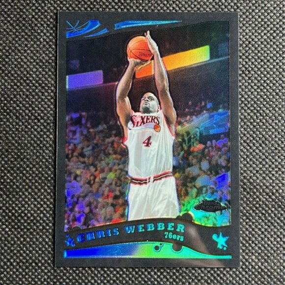Chris Webber 2005-06 Topps Chrome Black Refractor /399 Philadelphia 76ers - Picture 1 of 2